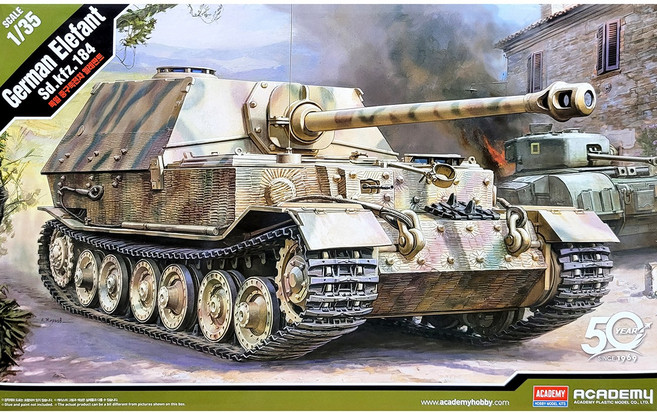 아카데미과학 1/35 독일 중구축전차 엘레판트 Sd.kfz.184 13537, 1개