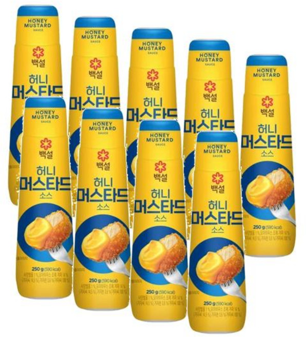 CJ 백설 허니머스터드 소스, 250g, 9개