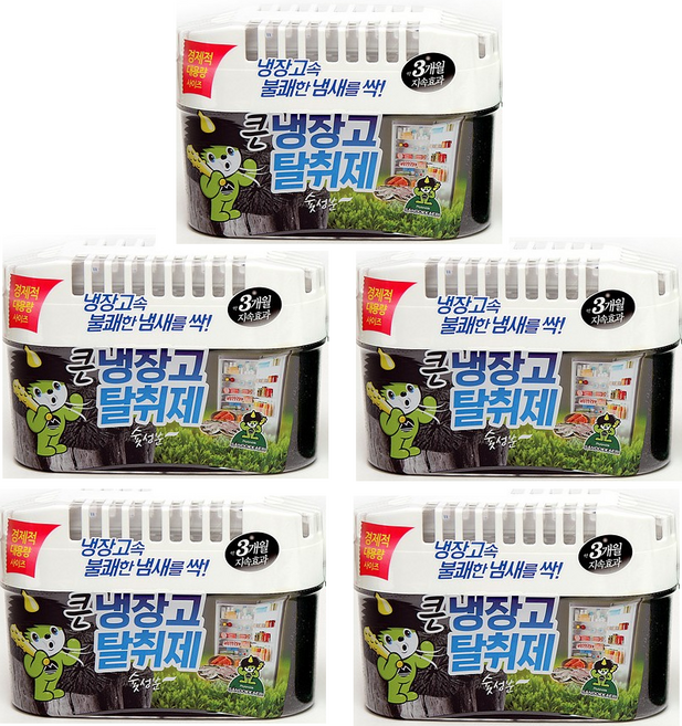 소소이지 이지 냉장고 숯 탈취제 본품, 420g, 5개