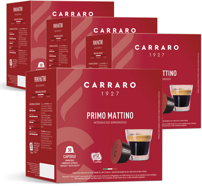 까라로 돌체구스토 호환 프리모 마티노 패밀리팩 캡슐커피, 30개입, 4개, 7g