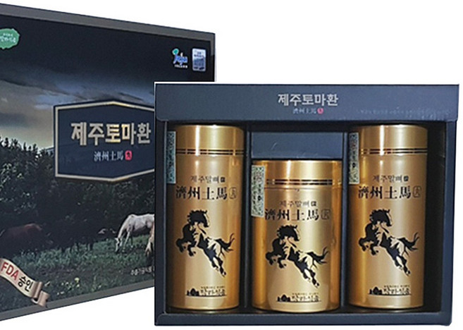 탐라식품 제주 말뼈환 250gx2개+300gx1개 말꽝 몰꽝 말광 마골 마력환 토종 조랑말 탐라 제주도특산품직배송 사은품제주비누증정, 1개, 250g