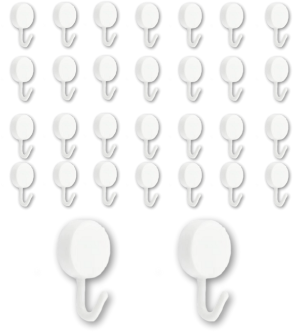 루미에르 무타공 후크 홀더 걸이 만능 초강력 접착식 30p, 30개, 화이트