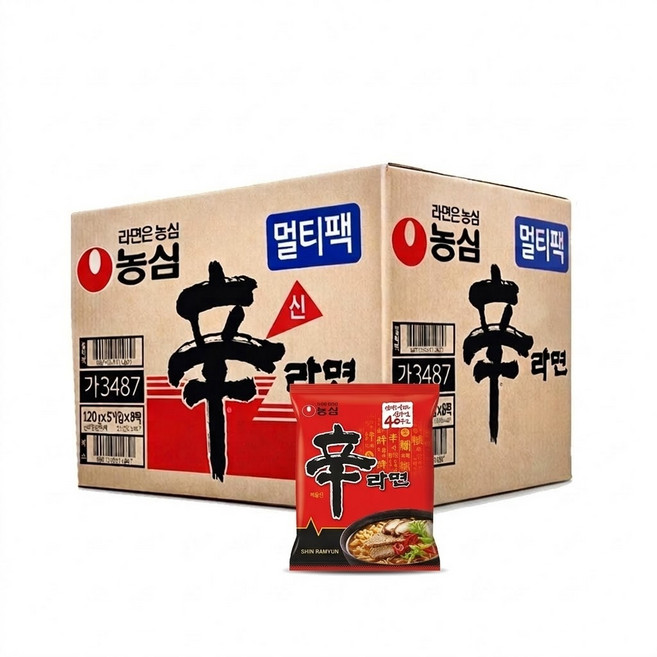 농심 신라면 120g X 40봉 / 1박스
