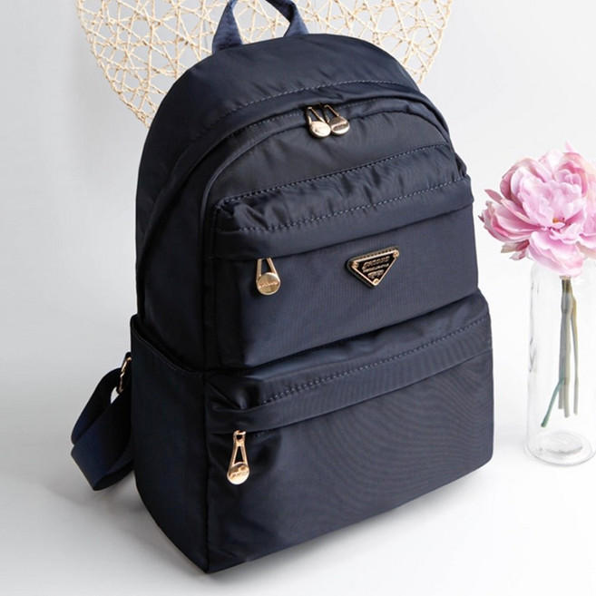 50대 중년 엄마 꽃무늬 백팩 여성 메는 가방 할머니 캐주얼 플라워 배낭