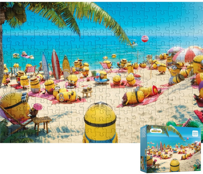 모두의취미 미니언즈 여름 휴가 1000피스 직소퍼즐, 1개, 단품