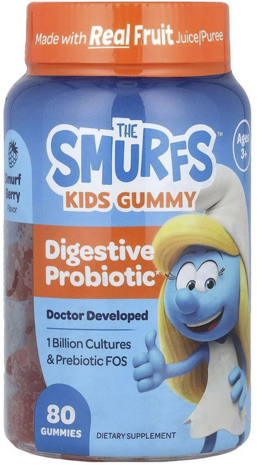 스머프 어린이 다이제스티브 프로바이오틱 Smurf 베리 맛 구미, 80정, 1개
