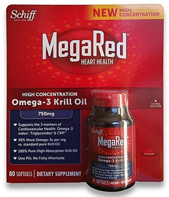 Schiff Mega Red 고농도 750mg 소프트젤 80정, 1개 - 쿠팡