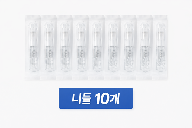 동방메디케어 오토 MTS DB FNS 마이크로니들(1box)10개/30개+쎄라덤 콜라겐 마스크, 흰색, 오토 MTS DB FNS마이크로니들10개