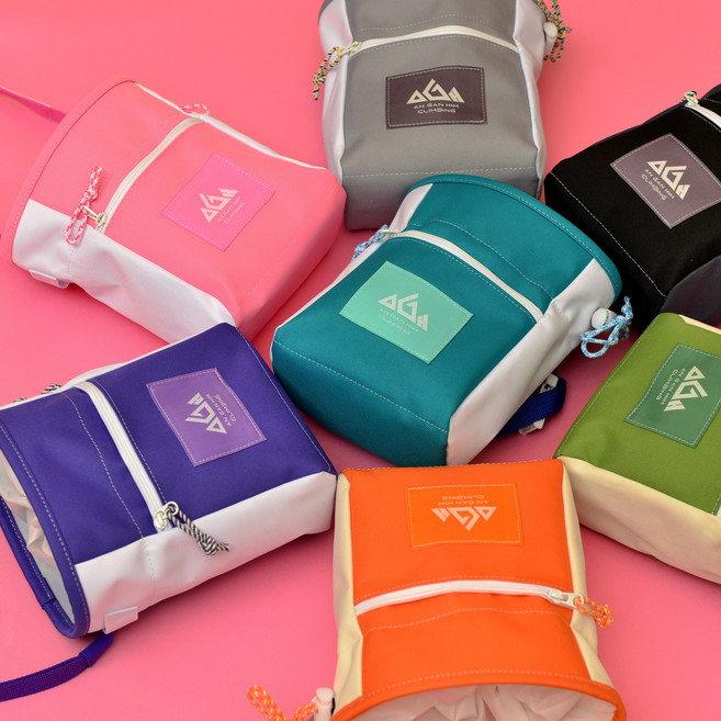 AGH 클라이밍 H미니시리즈 초크백 볼더링 리드백 초크버킷, 퍼플