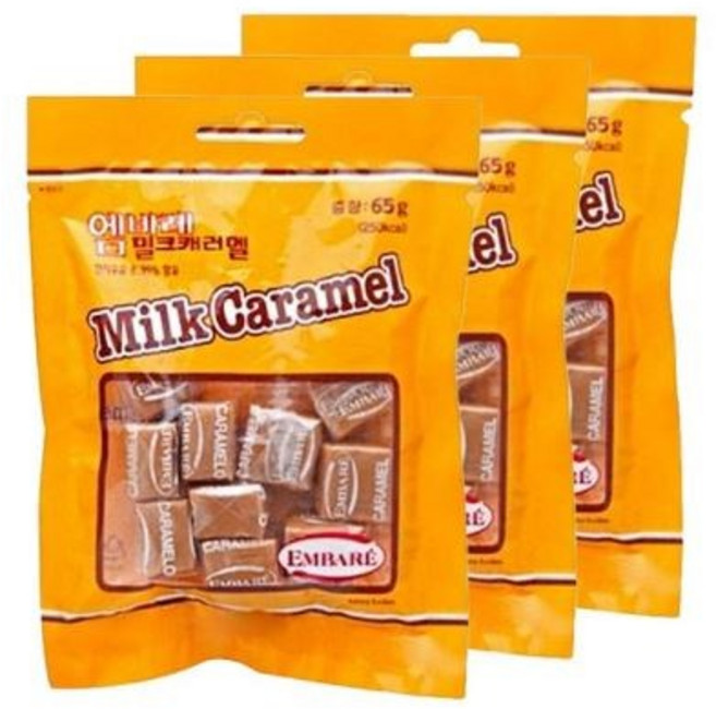 엠바레 밀크 카라멜, 65g, 30개