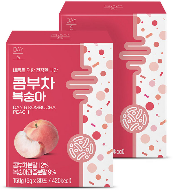 데이앤 콤부차 복숭아, 5g, 30개입, 2개