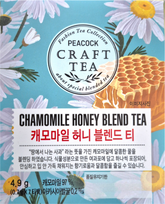 피코크 캐모마일 허니 블렌드 티, 7g