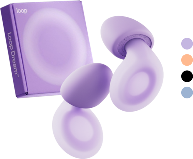 Loop 룹 이어플러그 드림 수면용 소음감소 귀마개 라일락, 1개, 1개입
