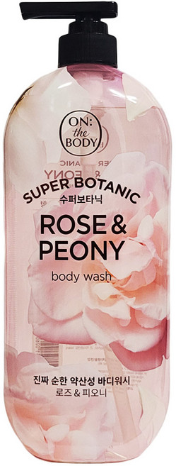온더바디 수퍼보타닉 바디워시 로즈 앤 피오니향, 900g, 1개