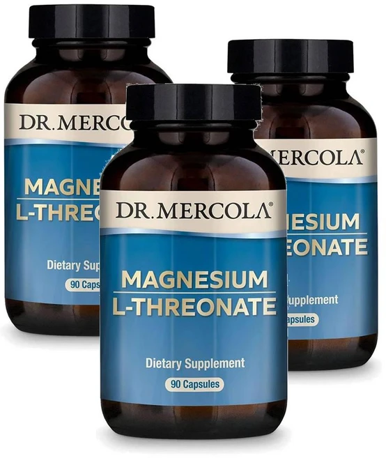 닥터머콜라 트레온산 마그네슘 어드밴스드 캡슐 Dr. Mercola Magnesium L-Threonate, 90정, 3개 - 쿠팡