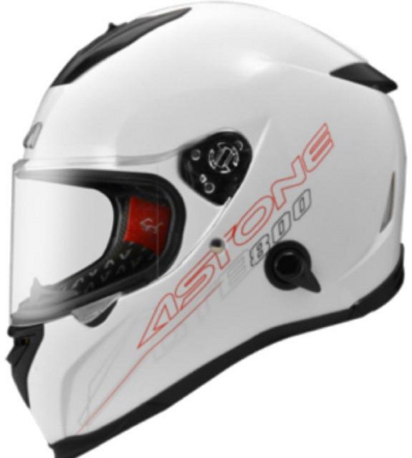 ASTONE GTB-800 GTB800 標準 安全帽 全罩 內藏式, 白色,Xxxl