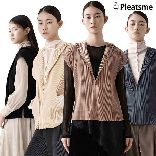 (26SS 최신상! 신세계 단독) 어반 플리츠 집업 베스트