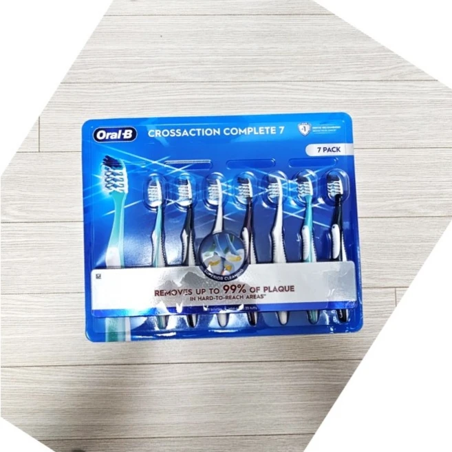 EHM 치과 의사 추천 오랄비 크로스액션 컴플리트 7 칫솔 crossaction complete 7 oral B - 쿠팡
