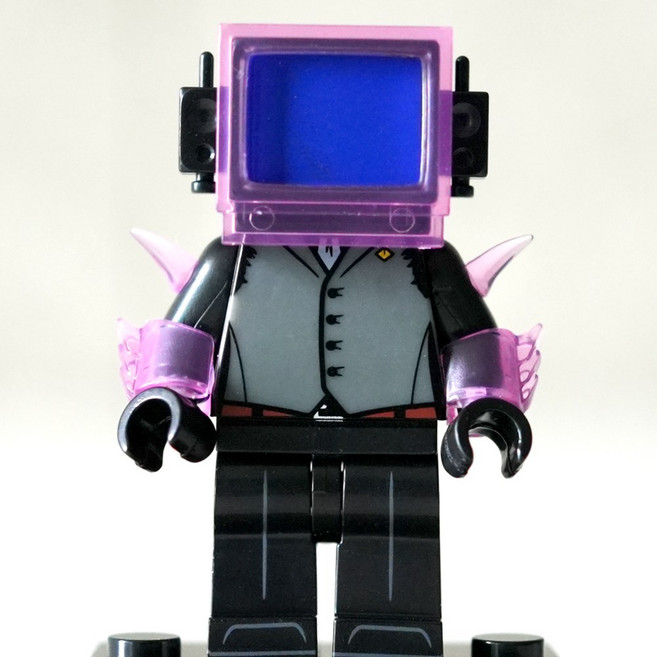 핸드브릭 팩토리 커스텀 미니브릭 피규어 스키비디 토일렛 호환 블록호환, 74. TV맨, 1개