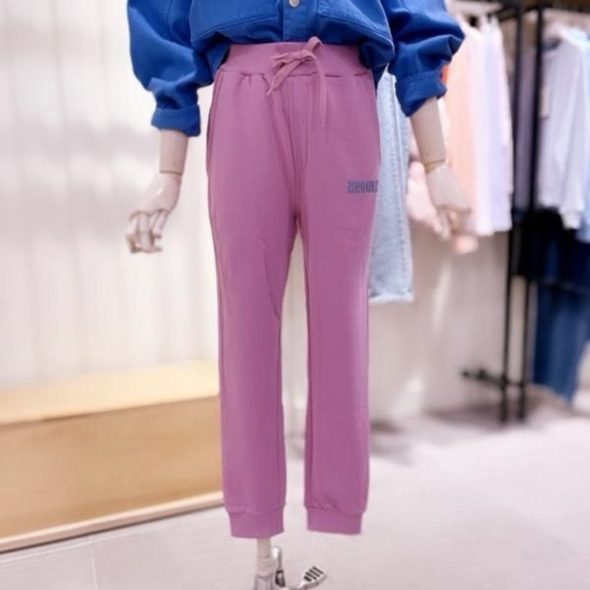 SH4TSF484_브루클린 자수 허리스트링 조거 팬츠