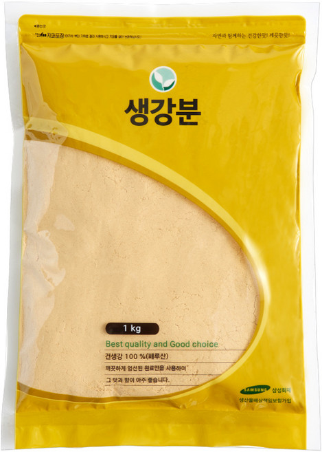 한식품 생강 분말 (생강가루100%), 1kg, 10개