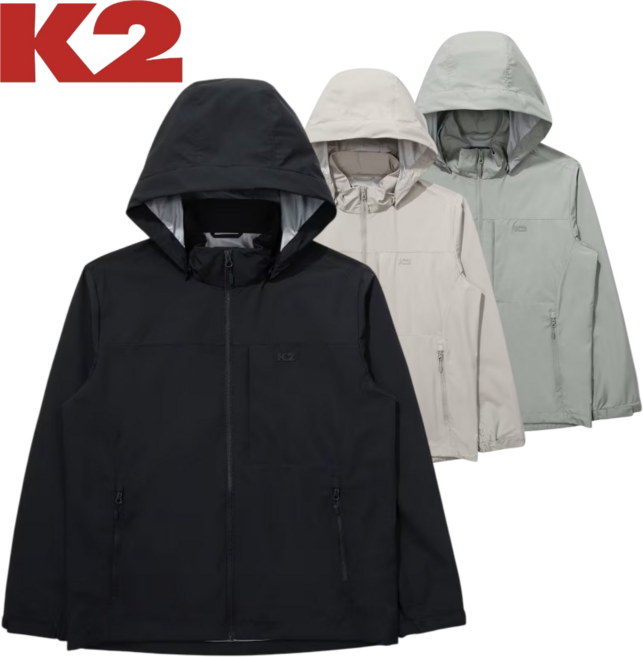 [백화점발송] K2 남성용 바람막이자켓 봄간절기 후드자켓 등산용 트레킹용 캠핑용 이월상품
