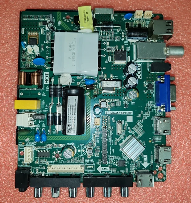 TP.MS3553.PB801 하이얼 LED TV 마더 보드 실제 완료 세 가지 다른 변압기 사양 v56c, 01 White Transformer
