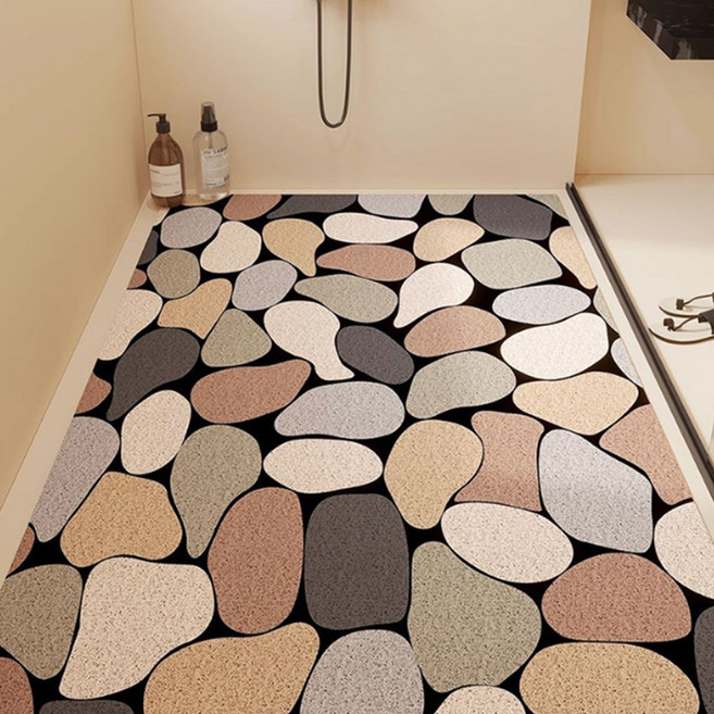 자도라 세탁실 발판 목욕탕 깔판 화장실 물빠짐 매트, 1개, 자갈
