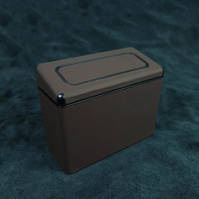 자동차 차량용 쓰레기통 앞좌석 뒷자석 휴지통 걸이, 1개, 브라운