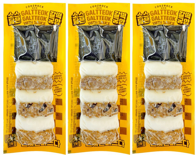 쿠즈락 소스담은 갈떡궁합 (갈비소스), 3개, 135g