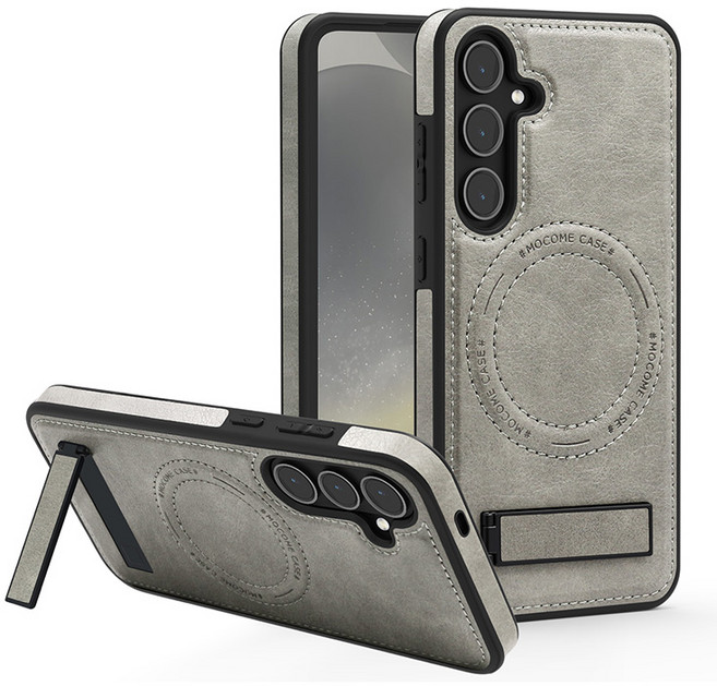 린보 갤럭시 s25 울트라 맥세이프 가죽 거치대 케이스