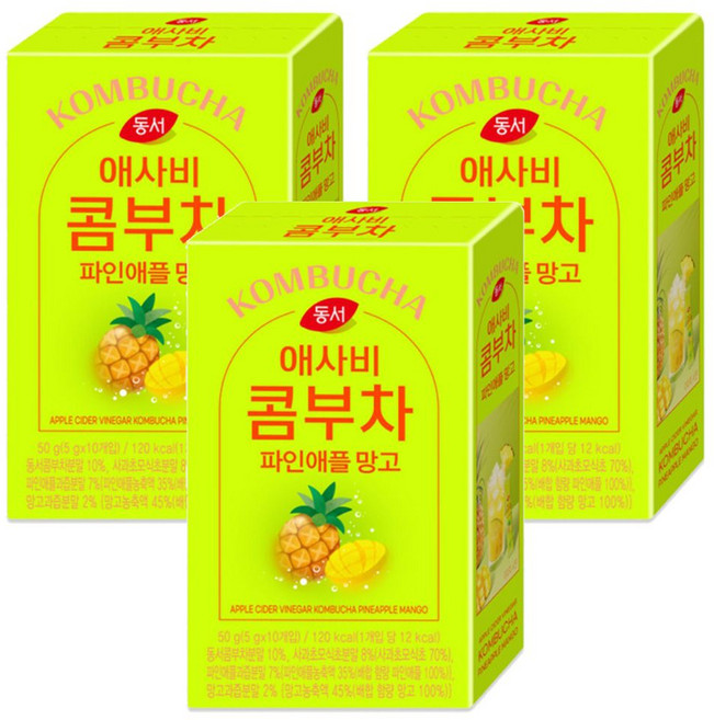 동서 애사비 콤부차 파인애플 망고, 5g, 30개입, 1세트