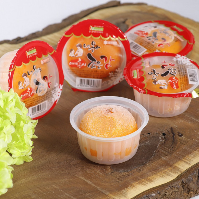 네이처팜 냉동 아이스 컵 홍시, 6개, 70g