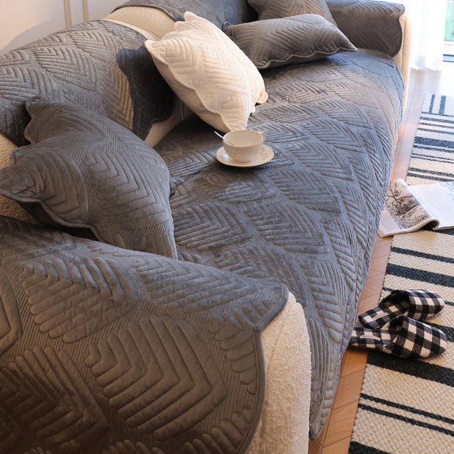 Olivet 누빔 셰니얼 쇼파패드 부드러운 논슬립 사계절 공용