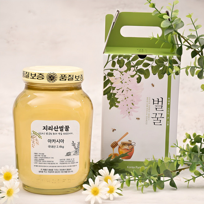지리산 아카시아 꿀 사양 벌꿀, 2.4kg, 1개