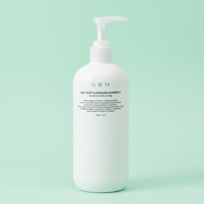 GBH 지비에이치 딥클렌징 쿨링 모발 감소 샴푸 500g, 1개