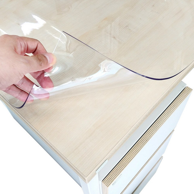 유리대용 실리콘 식탁매트 맞춤 주문제작 투명 테이블 매트 방수 비닐 식탁보, 두께2mm 60cm × 100cm