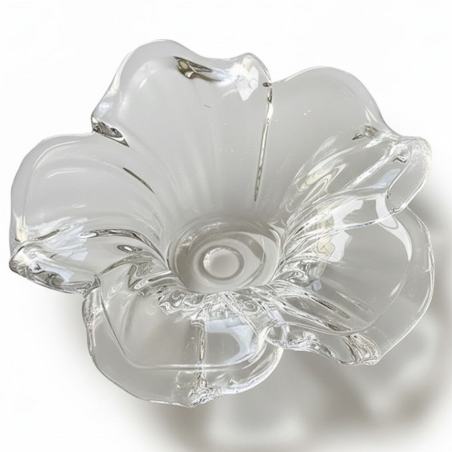 꽃잎 유리 캔들 인센스 홀더