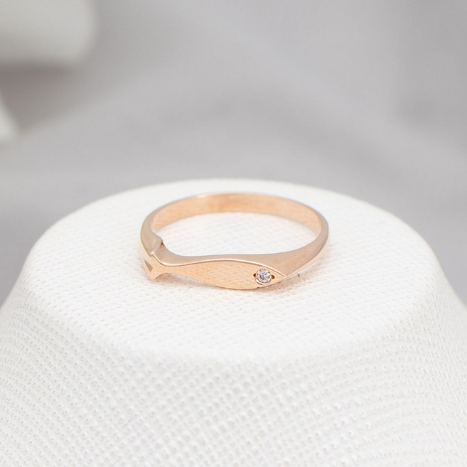 루키스톤 18k 덴젤스 물고기반지 18k반지