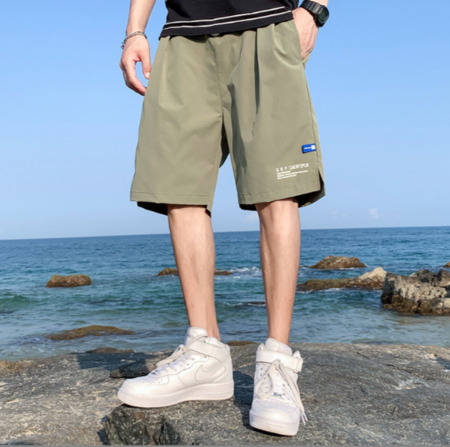 코엑티 남성 여름 쿨링 스포츠 허리 밴딩 5부 반바지