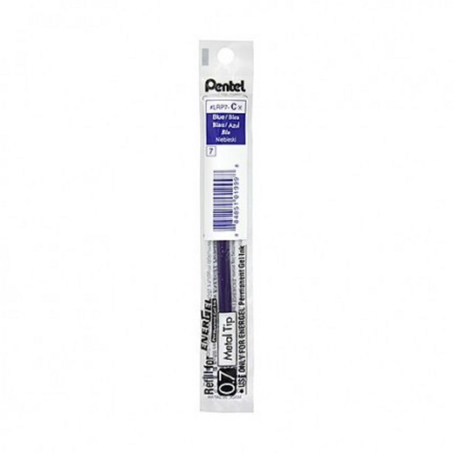 辦公王 Pentel 飛龍 耐水極速鋼珠筆芯, LRP7-C 藍 0.7mm, 1支