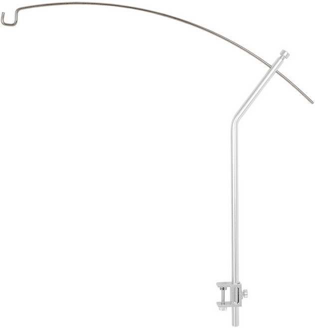 살반 캠핑 테이블 라운드 랜턴걸이 IGT 거치대 스탠드, 1개, 실버