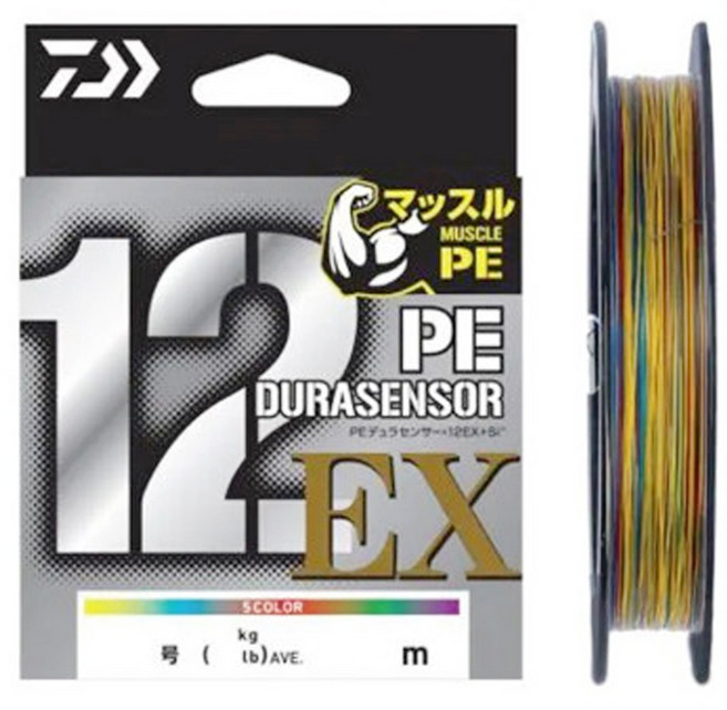 다이와 UVF PE 듀라센서X 12EX 5C 150m 5색멀티 농어합사 부시리합사, 1.2호, 1개