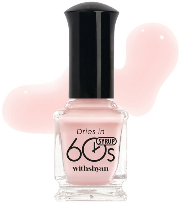 위드샨 60초 건조 매니큐어, M003 벚꽃시럽, 9ml, 1개