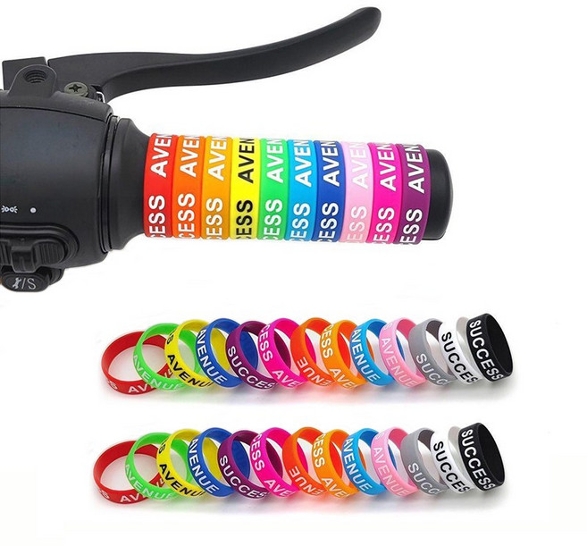 SEAMETAL 오토바이 핸들 미끄럼방지실리콘 원형 레버그립 손잡이커버 30mm 직경 26p, 1세트, 컬러