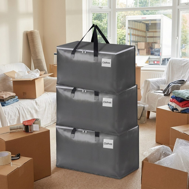 무드워크 박스 단프라 박스 이사 짐 포장박스 이삿짐 박스 접이식 이사박스, 1개, 그레이