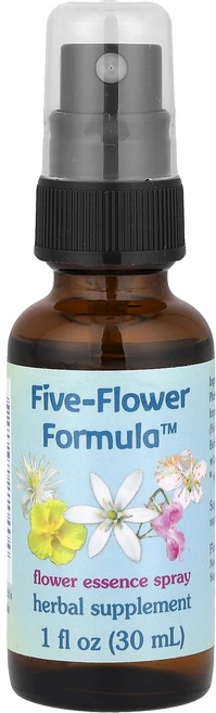 Flower Essence Services Five-Flower Formula Flower Essence Spray 1 fl oz 30 ml, Flower Essence Services, Five-, 1개, 30ml - 쿠팡