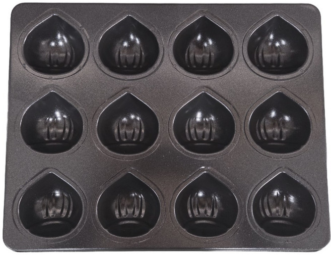 국산 밤팬 12구 밤모양 밤모양틀 베이킹팬 홈베이킹 밤빵 제과제빵 상하이 버터