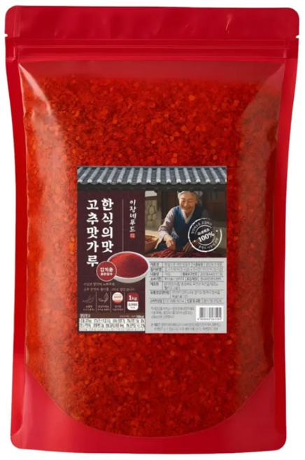 중국산 1kg 굵은고춧가루 태양초 업소용 가정용 (김치용)굵은입자, 1개