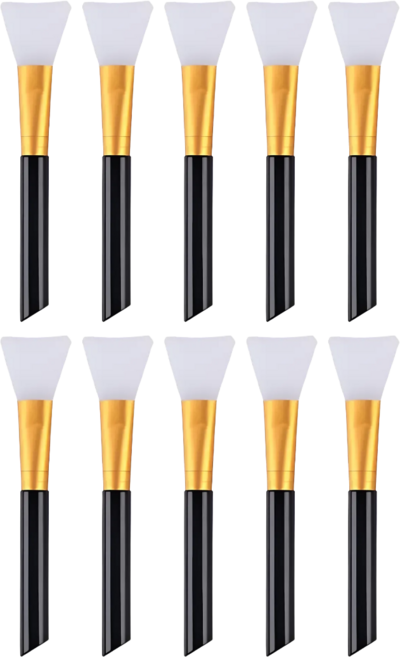 5개입 얼굴 실리콘 페이스 브러쉬, 1개, 05.블랙 10개